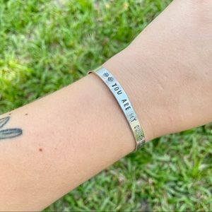 COPY - You are my sunshine stamped cuff